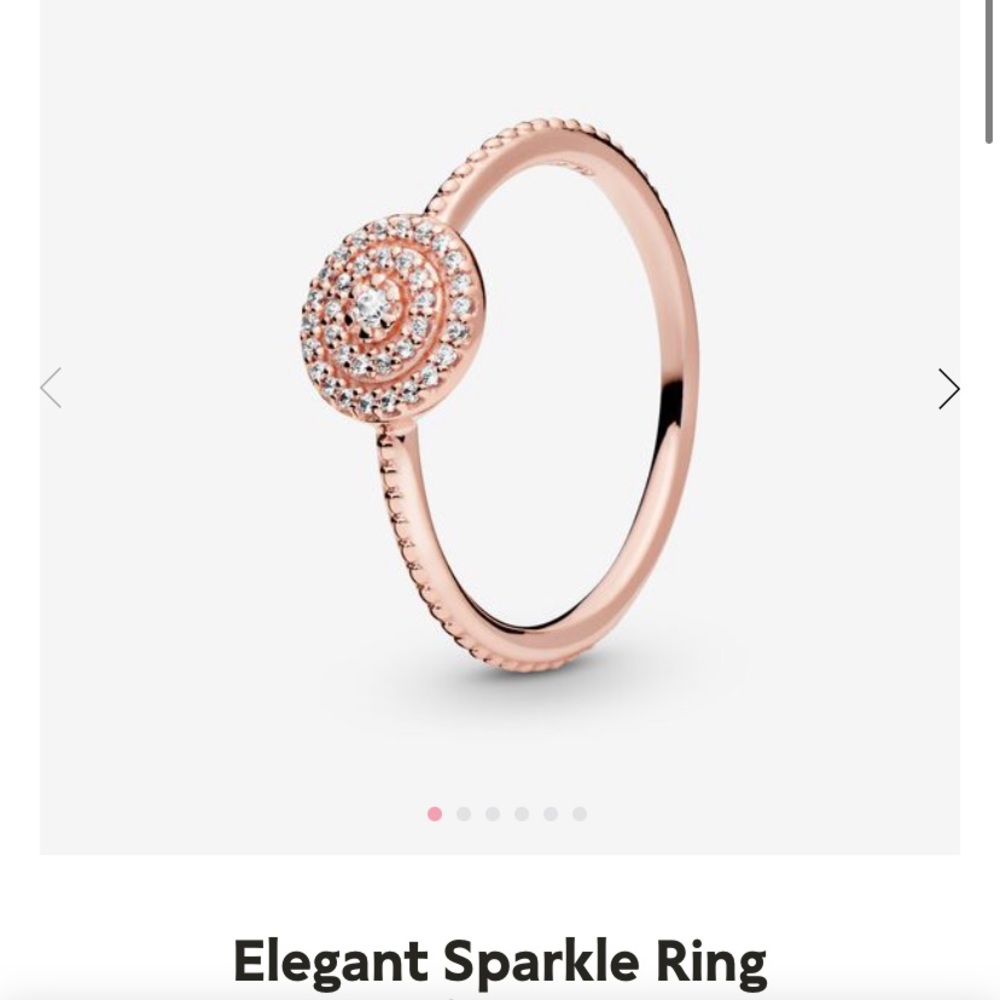 Rose gold Pandora ring